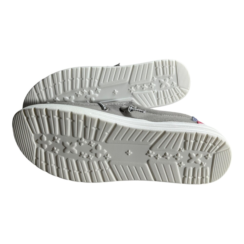 Boat Shoe Fabric Hang Loose Moc Lace-Up Oxford Casual Shoes American Flag Size 6